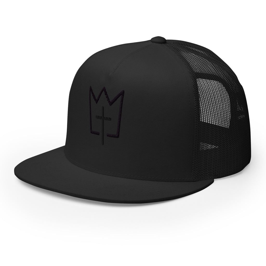 Christian Streetwear Hat - Christ is King Embroidery Detail