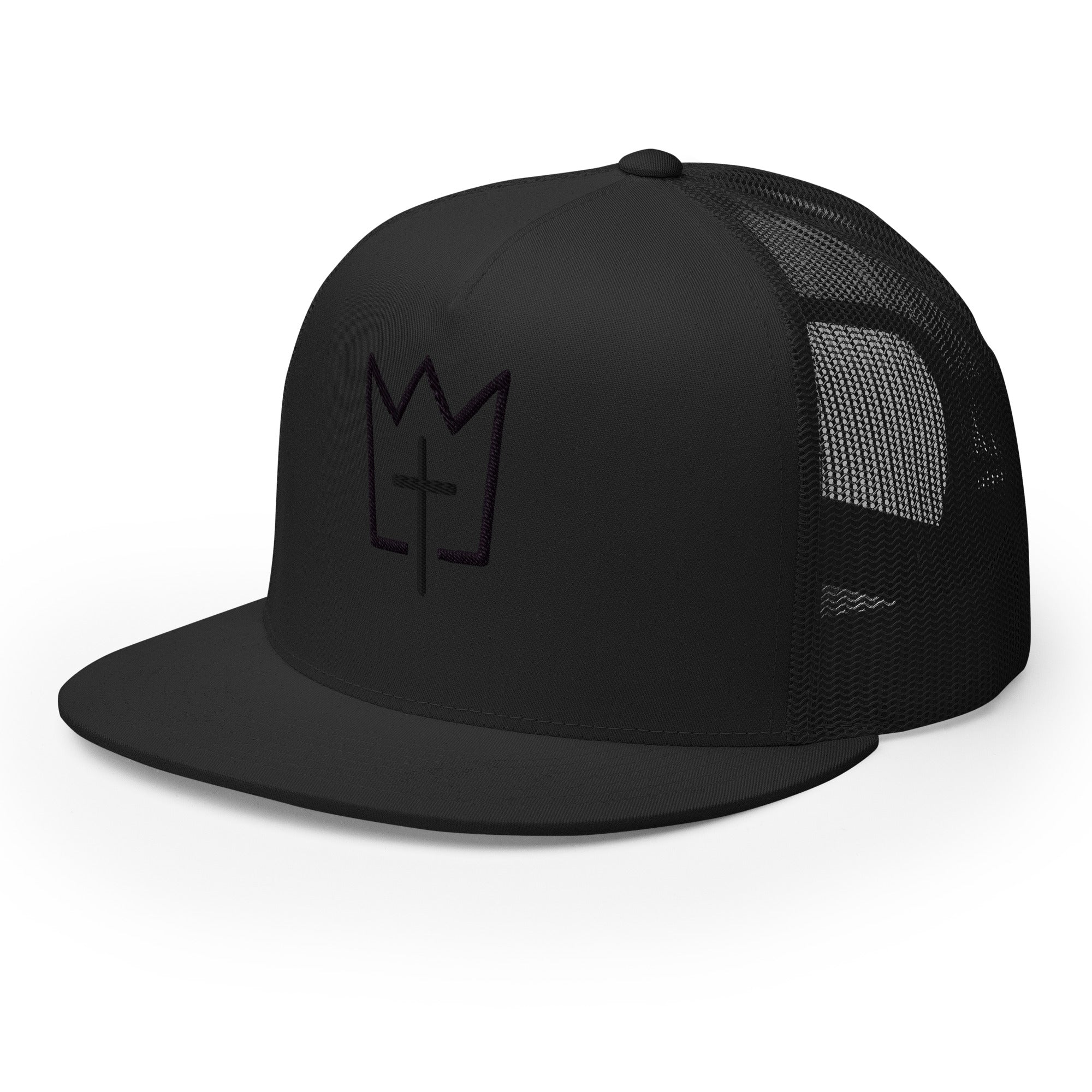 Christian Streetwear Hat - Christ is King Embroidery Detail