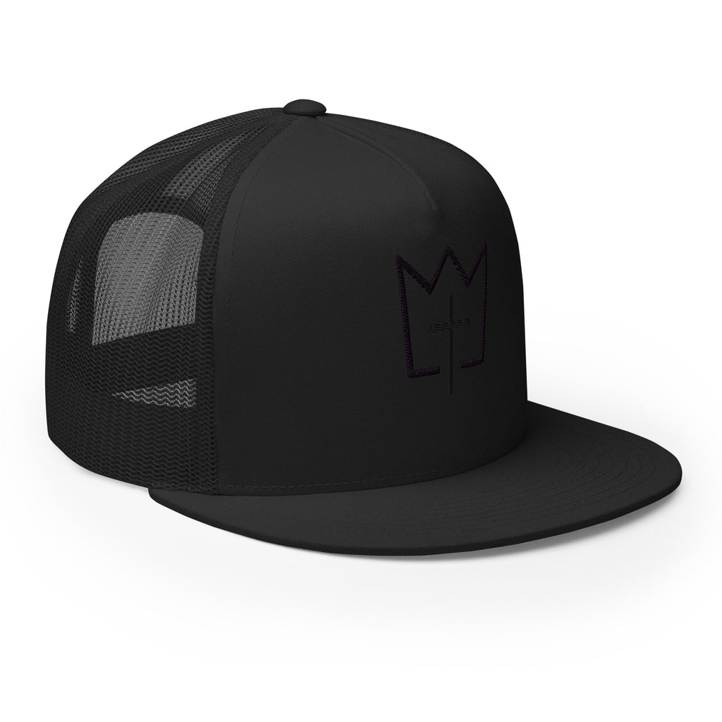Christian Streetwear Hat - Christ is King Embroidery Detail